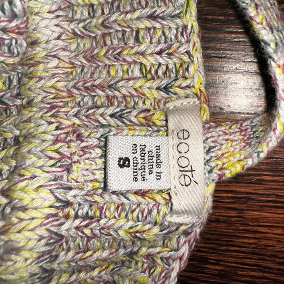 Ecote Hand-Knit Multicolor Racerback Crop Top - Picture 4 of 4